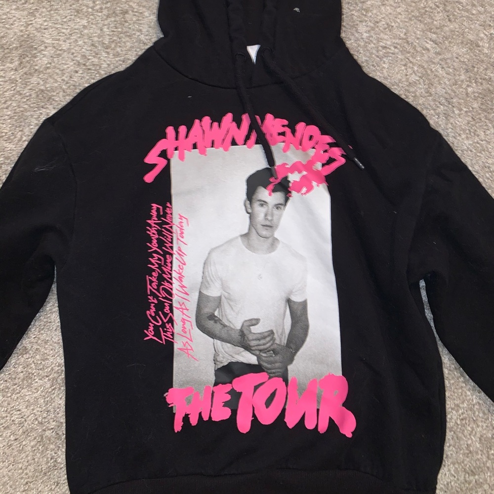 Divided by H&M Shawn Mendes Black & Pink Hoodie - Picture 4 of 8